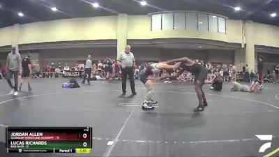 125 lbs Finals (2 Team) - Jordan Allen, Glasgow Wrestling Academy vs Lucas Richards, Bad Bass