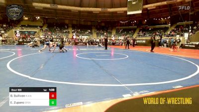 110 lbs Semifinal - Brynlyn Sullivan, R.A.W. vs Ember Zupanc, Spencer MS