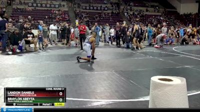 136 lbs Cons. Round 3 - Landon Daniels, Canon City Wrestling Club vs Braylon Abeyta, Team Pueblo Wrestling