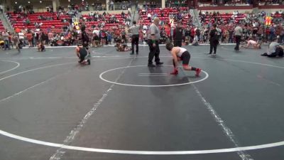 120 lbs Quarterfinal - Barrett Carey, Augusta Wrestling Club vs Ridge Kellerby, Maize Wrestling Club