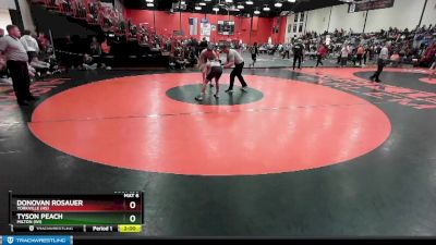 138 lbs Cons. Semi - Donovan Rosauer, YORKVILLE (HS) vs Tyson Peach, MILTON (WI)