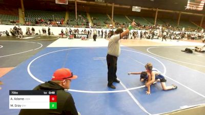 70 lbs Rr Rnd 1 - Alessandro Adame, Lockjaw WC vs Maximus Gray, Division Bell Wrestling