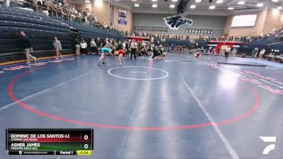150 lbs Cons. Semi - Asher James, Prosper Rock Hill vs Dominic De Los Santos-Lopez, Conroe Oak Ridge