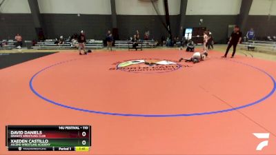 110 lbs Round 3 - David Daniels, Granite Wrestling Club vs Xaeden Castillo, Ascend Wrestling Academy