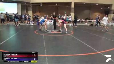 145 lbs Cons. Round 3 - Kaden Hinson, OK vs Brady Mason, KS