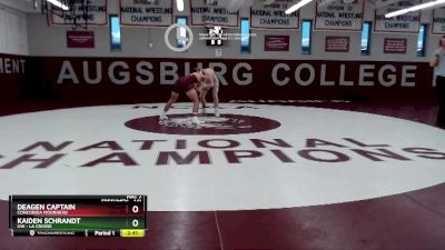 141 lbs Round 1 - Deagen Captain, Concordia Moorhead vs Kaiden Schrandt, UW - La Crosse