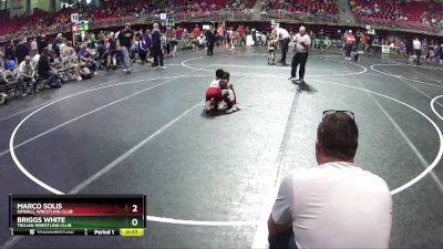 56 lbs Cons. Round 4 - Briggs White, Trojan Wrestling Club vs Marco Solis, Kimball Wrestling Club