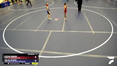 71 lbs Cons. Semi - Lucas Parish, Pinnacle Wrestling Club vs Micah Sloan, White Bear Lake Youth Wrestling