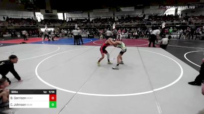 98 lbs Quarterfinal - Brayson Garrison, Montrose Elite vs Christopher Johnson, Bear Cave WC