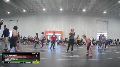 Round 1 - Jase Redding, Team Tiger vs Coy Barnett, Tomahawk Youth Wrestling Club