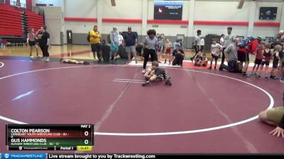 8U - 71 lbs Round 3 (6 Team) - Gus Hammonds, Elevate Wrestling Club - 8U vs Colton Pearson, Lionheart Youth Wrestling Club - 8U