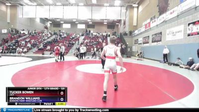 120 lbs Round 3 - Tucker Bowen, J.E.T. vs Brandon Williams, Bonners Ferry Wrestling Club