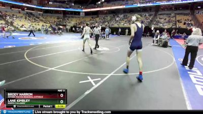 132 Class 1 lbs Cons. Semi - Brody Narron, Father Tolton Regional Catholic vs Lane Kimbley, North Callaway