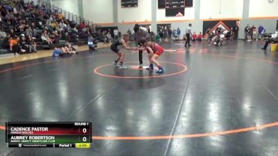 GJ-2 lbs Round 1 - Cadence Pastor, Marion Wolves vs Aubrey Robertson, North Liberty Wrestling Club