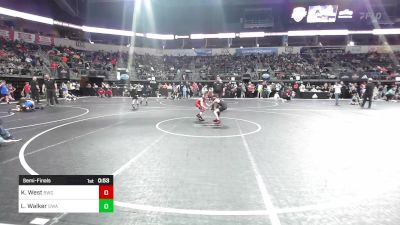 55 lbs Semifinal - Karson West, Bulls vs Landon Walker, The Glasgow Wrestling Academy