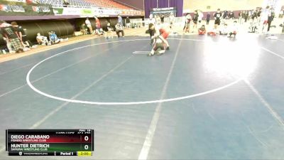 164-170 lbs Round 2 - Hunter Dietrich, Samurai Wrestling Club vs Diego Carabano, Fishers Wrestling Club