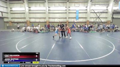 106 lbs Placement (16 Team) - Colt Kalaukoa, Hawaii 2 vs Aiden Bastian, Utah Black