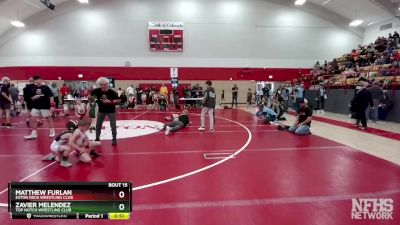 49-49 lbs Round 1 - Zavier Melendez, Top Notch Wrestling Club vs Matthew Furlan, Eaton Reds Wrestling Club