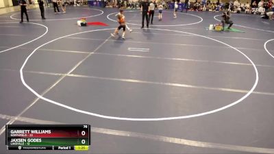 76 lbs Quarterfinals (8 Team) - Jaxsen Godes, Lakeville vs Garrett Williams, Northfield