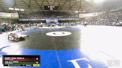 Girls 3A/4A 190 7th Place Match - Avery Vega Padilla, Camas (Girls) vs Vailala Smith, Lakes (Girls)