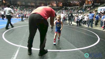 49 lbs Consi Of 8 #2 - Kyng Walker, Hurricane Wrestling Academy vs Nash McCuistion, Pryor Tigers