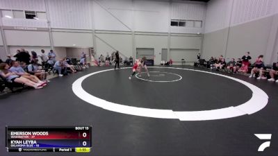 105 lbs Placement Matches (8 Team) - Emerson Woods, Washington vs Kyah Leyba, Oklahoma Blue