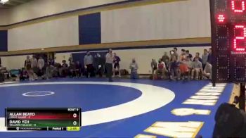 125 lbs Quarters & Wb (16 Team) - Allan Beato, Coast Guard vs David Yeh, Williams College