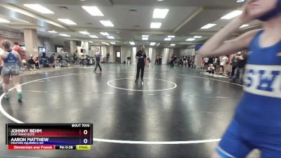 106 lbs Round 1 - Johnny Behm, East Idaho Elite vs Aaron Matthew, Fighting Squirrels WC