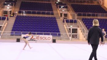 Emma Malabuyo (USA) Floor Tumbling, Training Day 1 - 2018 City of Jesolo Trophy