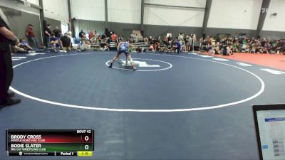 120 lbs Quarterfinal - Brody Cross, Myrtle Point Mat Club vs Bodie Slater, Big Cat Wrestling Club