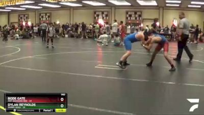 140 lbs Round 4 (6 Team) - Dylan Reynolds, SVRWC Gold vs Bode Gate, Mat Assassins Red