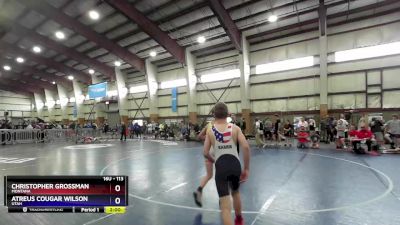 113 lbs Semifinal - Christopher Grossman, Montana vs Atreus Cougar Wilson, Utah