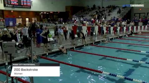 Music City Invite, Women 200 Back A Final