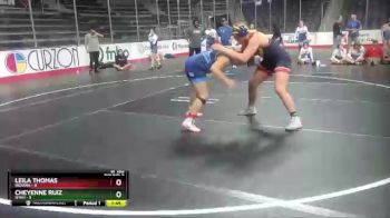 W 180 lbs Round 2 (4 Team) - Leila Thomas, Indiana vs Cheyenne Ruiz, Utah
