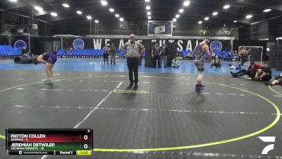 167 lbs Round 5 (8 Team) - Payton Collen, BadBass vs Jeremiah Detwiler, Michigan Monkeys