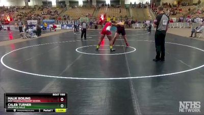 A 285 lbs Quarterfinal - Caleb Turner, Knoxville Halls vs Malik Boiling, East Nashville Magnet School