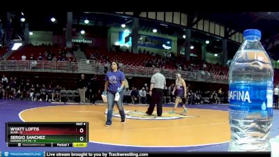 157 lbs Round 2 (6 Team) - Wyatt Loftis, Blair vs Sergio Sanchez, Garden City HS