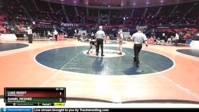 2A 120 lbs Cons. Round 3 - Luke Reddy, Deerfield (H.S.) vs Daniel McGhee, Rock Island (H.S.)