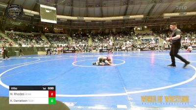 61 lbs Consi Of 4 - Nyla Rhodes, Nebraska Wrestling Academy vs Kyleigh Danielson, Texas Elite