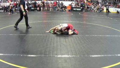 54 lbs Champ. Round 2 - Brady Jacobs, Michigan West WC vs Ryder Luton, Grosse Ile WC
