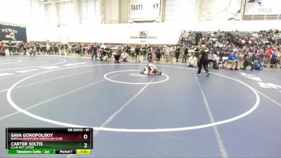 81 lbs 3rd Place Match - Carter Soltis, Club Not Listed vs Sava Gonopolskiy, Gorilla Grapplers Wrestling Club