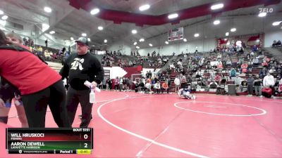 120 lbs 5th Place Match - Will Hruskoci, Fishers vs Aaron Dewell, Lafayette Harrison