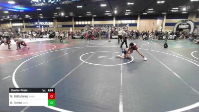 102 lbs Quarterfinal - Noah Balladarez, Shadow Hills vs Ryan Totten, Michigan Revolurion