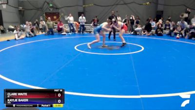 145 lbs Cons. Semi - Clare Waite, ID vs Kaylie Baker, WA