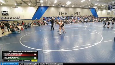 105 lbs Cons. Semi - Delanie Knight, Wasatch Wrestling Club vs Elliemay Sorensen, Bear River Wrestling Club