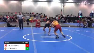 125 lbs Quarterfinal - Alex Thomsen, Nebraska vs Alexander Mackall, Iowa State