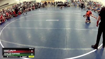 75 lbs Semis & 1st Wrestleback (8 Team) - Achilles Martinez, Team Arizona vs Wyatt Melchi, Indiana Blue