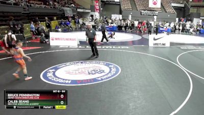 84 lbs Champ. Round 2 - Bruce Pennington, Hemet Youth Wrestling Club vs Caleb Seang, Red Star Wrestling Academy