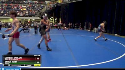 140 lbs Round 2 - Warren Caulum, West Salem Bangor vs Brock York, Wrath