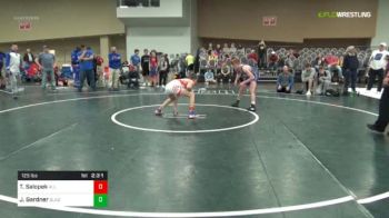 125 lbs Consi Of 4 - Tony Salopek, All American W.C. vs Jacob Gardner, Gladiators (PA)